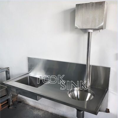 Professional Product 304 Stainless Steel Medical Sinks 316 Sluice Hopper Sink For Hospital Lab Commercial Clinic Free Standing Sink Hand Washing Basin
