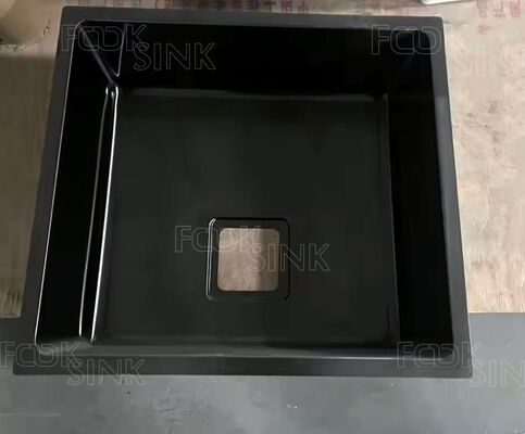 Multifunction Black 54x44cm 304 Stainless Steel Kitchen Sinks PVD Custom Size Handmade Sink Kitchen Drop In Soundproof Sink Basin